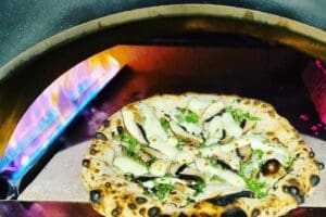 groene pizza uit family gas oven