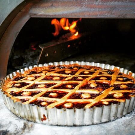Taart uit de Pizza oven